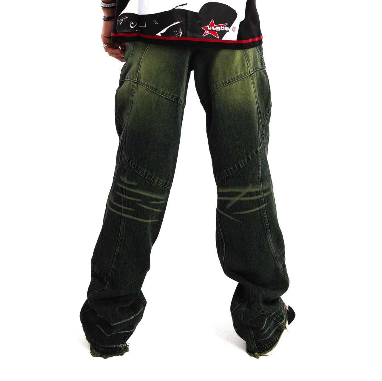 (Light pants) Tint green pants