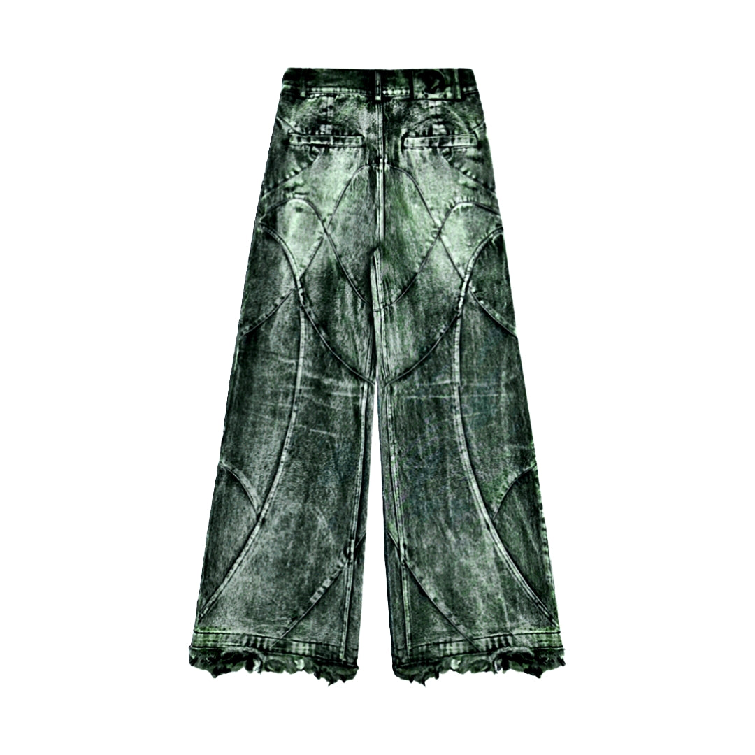 (Light pants) Tint green pants